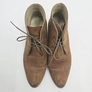 Nisolo Isa Ankle Boots Oak Brown Nubuck Leather